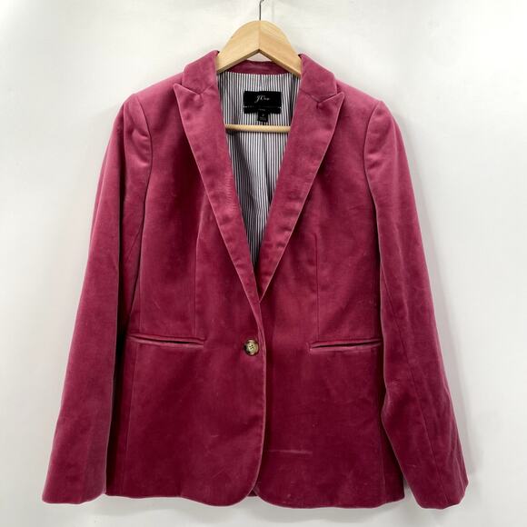 J. Crew Parke Velvet Blazer, dusty rose pink - Picture 4 of 9
